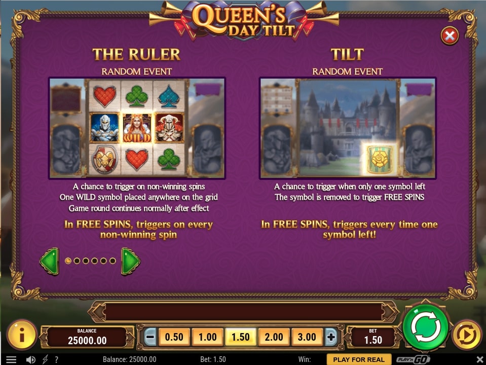 Queens Day Tilt Slot Game Event